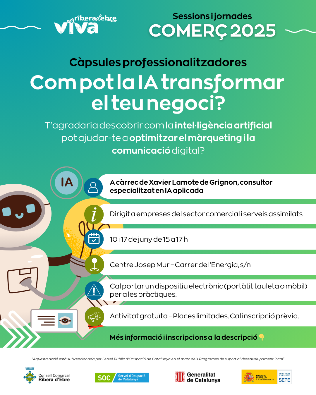Sessions i Jornades formatives COMERÇ 2025